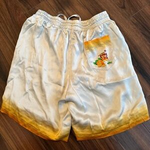 Casablanca Men’s Silk Shorts, Size Medium, Like New!